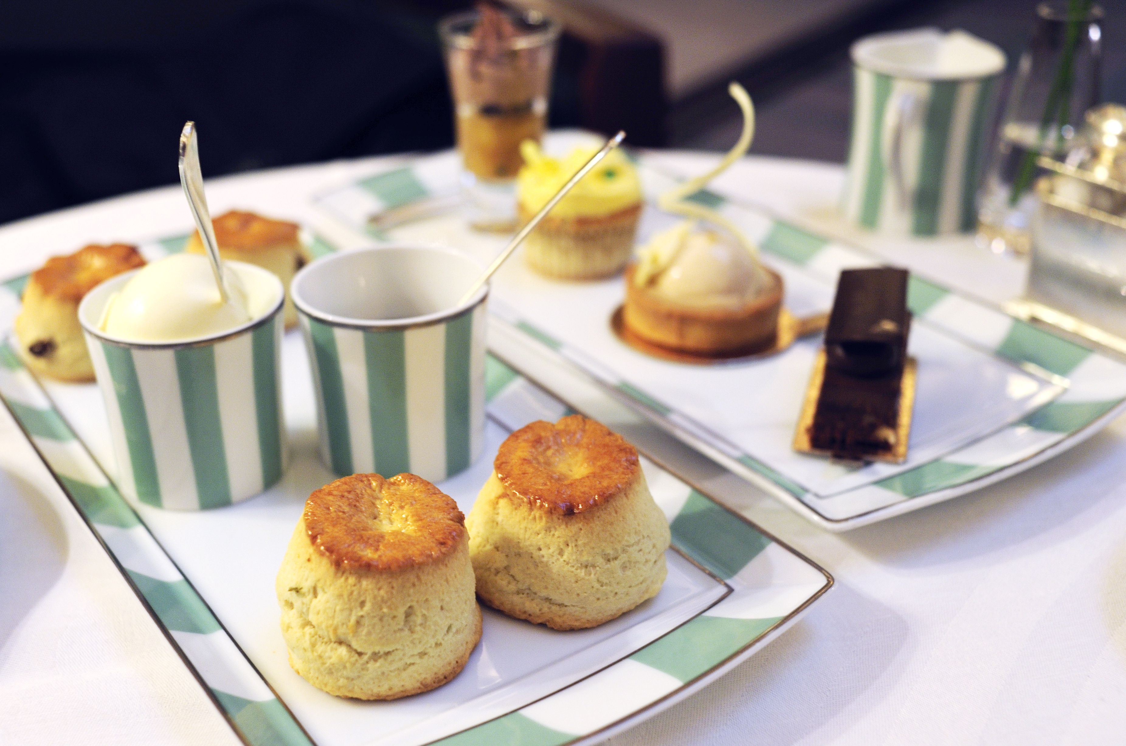 Apple scones and fine china at The Foyer, Claridge's London 