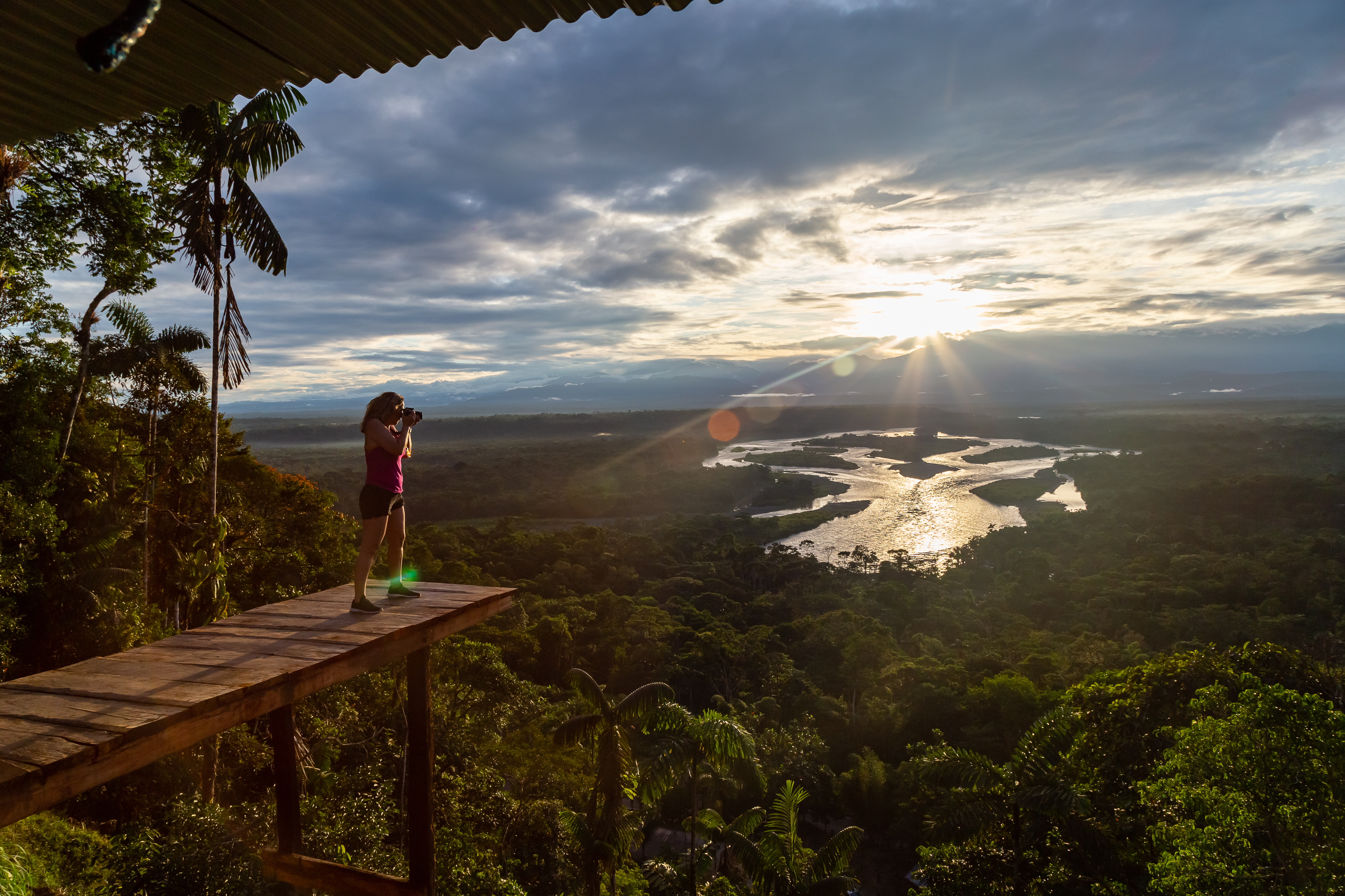best ecuador amazon tours View of the Pastaza River from the Indichuris viewpoint in the Ecuadorian Amazon, Ecuador, South America