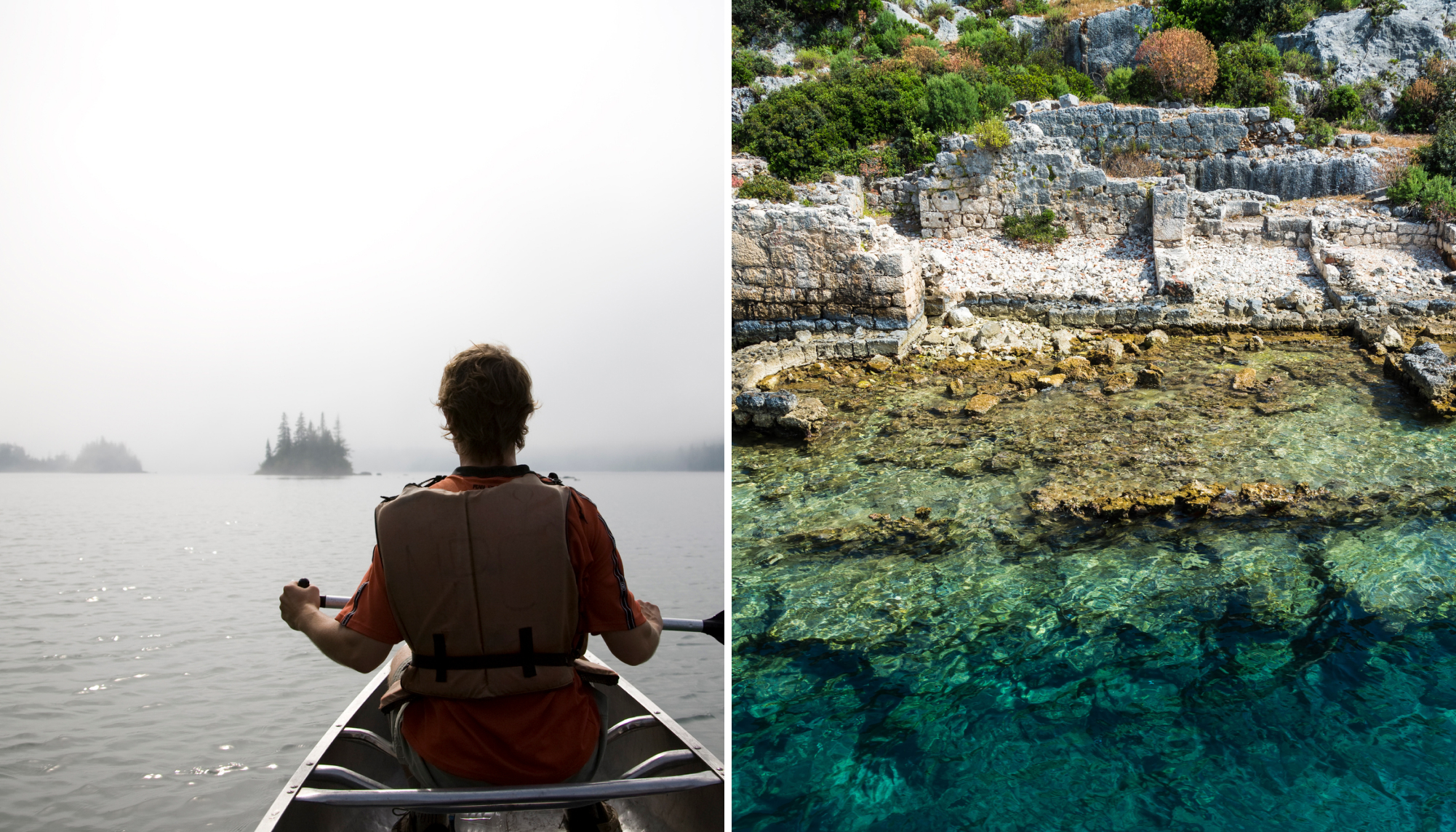 Kayaking in Isle Royale; a turquoise water beach in Turkey.