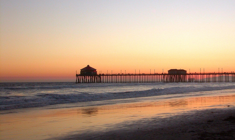 Features - Sunset at Huntington Beach