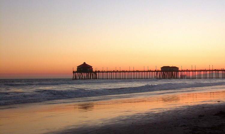 Features - Sunset at Huntington Beach